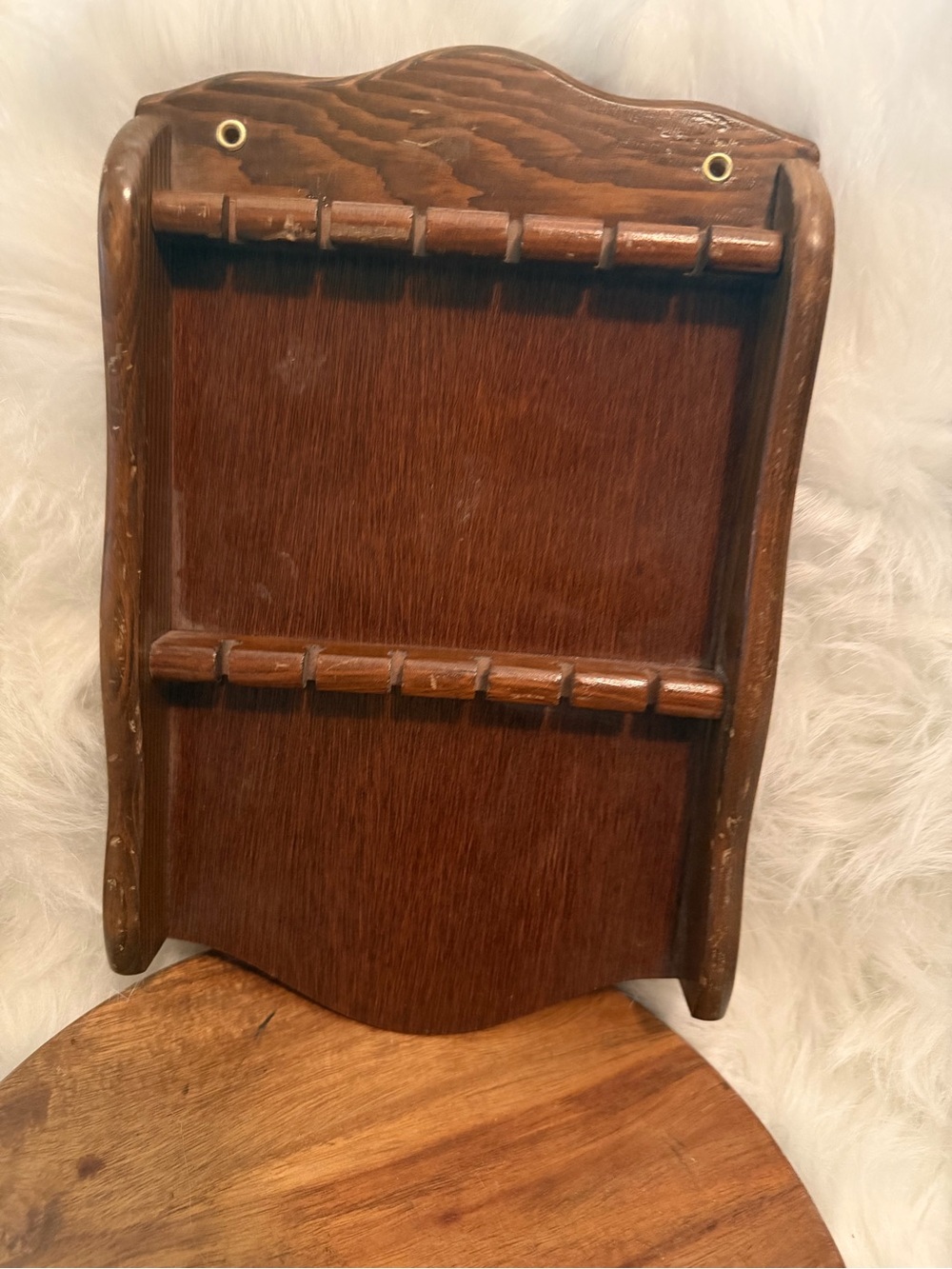 Vintage Spoon Rack- Brown